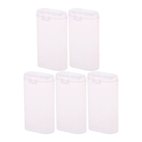 Durable 5pc 2X18650 funda porta baterías caja de almacenamiento de la batería 18650 recargable Banco de energía de batería fundas de plástico 667C ► Foto 1/6