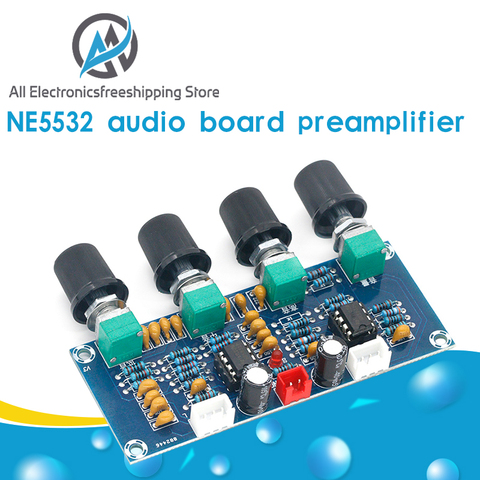 XH-A901 NE5532-Placa de control de tonos preamplificador, preamplificador con agudos, ajuste de volumen de graves, controlador de tono preamplificador para placa amplificadora ► Foto 1/6