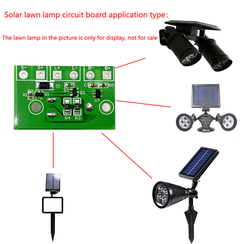 Controlador Solar de 3,7 V 1A, placa de circuito de Control de luz de linterna LED, lámpara de inducción de foto, módulo controlador de batería de litio ► Foto 1/6