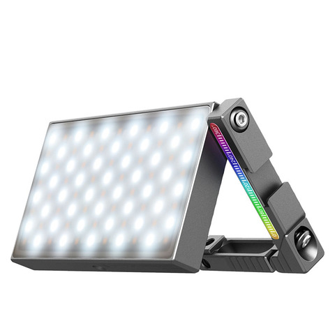 VIJIM R70 Color 2700K-8500K RGB luz LED para vídeo con ajustable para iPhone y muchos otros teléfonos móviles. Soporte innovador en forma de C retráctil/ajustable brazo mágico montaje en luz de la Cámara de la policía de carga rápida ► Foto 1/6