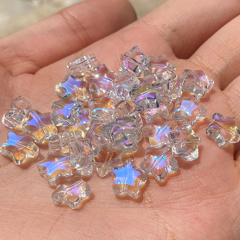 Lote de 20 unidades de cuentas espaciadoras sueltas de cristal checo para la fabricación de joyas, horquilla, accesorios artesanales hechos a mano, Color AB, 8mm ► Foto 1/4