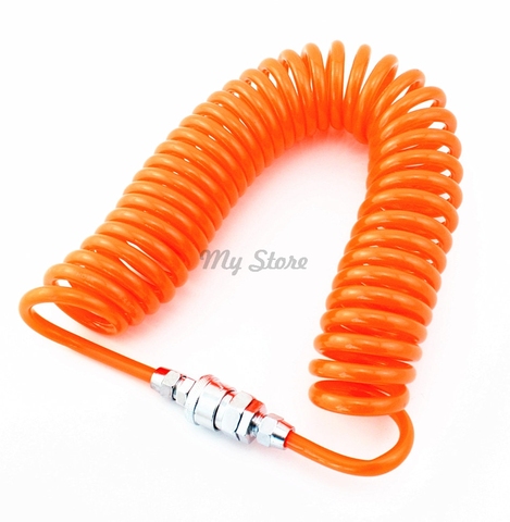 3 M 6 m 9 M 12 m 15 M 29.5 pies 8mm x 5mm flexible pu Recoil tubo de la manguera para la herramienta del aire del compresor ► Foto 1/1