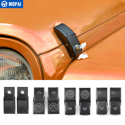 MOPAI del motor del coche cerradura Hood pestillo atrapar con llave para Jeep Wrangler JK 2007-2017 accesorios de coche estilo ► Foto 1/6