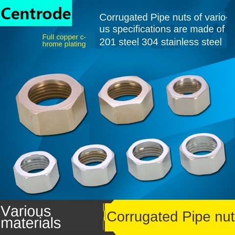 Tubería corrugada de acero inoxidable, calentador de agua con tuerca de 1/2 pulgadas, manguera de acero inoxidable 304, junta de tubería de gas, 2 uds. ► Foto 1/5