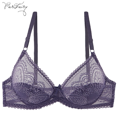 PariFairy-sujetadores de encaje estilo francés para mujer, lencería con aro, Bralette B C, Copa pequeña, ropa interior íntimos femeninos Sexy ► Foto 1/6