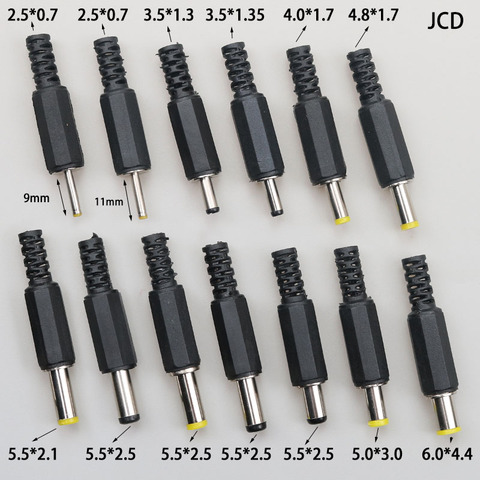 Adaptador de enchufe de CC macho, 5,5x2,1mm, 2,5x0,7/3,5x1,35/4,0x1,7/4,8x1,7/5,0x3,0/5,5x2,5/5,0x3,0mm/x mm, 1 Uds. mm ► Foto 1/6