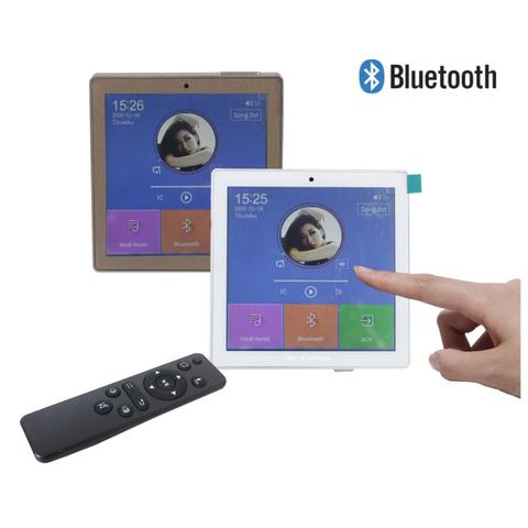 AMPLIFICADOR ESTÉREO de pared con Bluetooth y música inalámbrica, Receptor de Control de Audio en la pared con radio FM, USB, tarjeta SD, AUX ► Foto 1/6