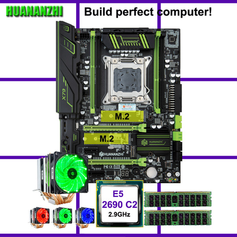 Placa base HUANANZHI X79 Pro con doble ranura m2, descuento, placa base CPU Xeon E5 2690 2,9 GHz 6 tubos, refrigerador de RAM 32G(2*16G) RECC ► Foto 1/6