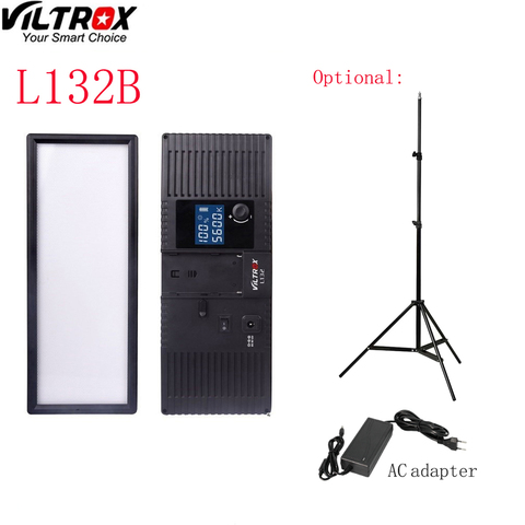 Viltrox-Cámara de luz LED L132B, pantalla LCD Ultra delgada, lámpara de luz LED regulable para estudio, Panel para cámara DSLR, videocámara DV ► Foto 1/6