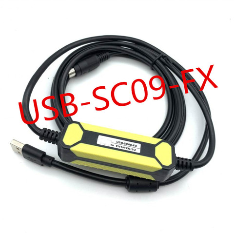 USB-SC09-FX para Mitsubishi Cable de programación de PLC FX0N FX1N FX2N FX0S FX1S FX3U FX3G serie Cable de comunicación ► Foto 1/1