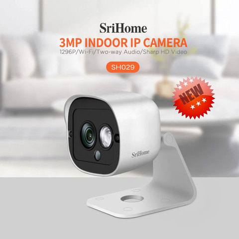 Sricam-minicámara IP SH029 de 3,0 MP, impermeable, WIFI, visión nocturna, Monitor de bebé, Móvil a distancia, alarma de seguimiento humano ► Foto 1/6