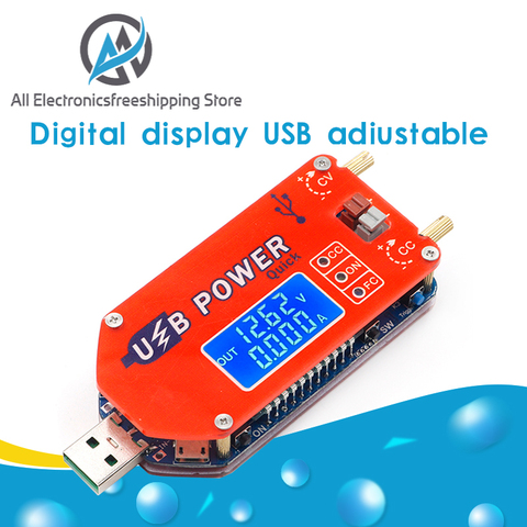 Módulo de alimentación ajustable USB, regulador de fuente de alimentación de laboratorio de carga rápida, CC 1-30V 15W QC 2,0 3,0 FCP, pantalla Digital DP3A ► Foto 1/6