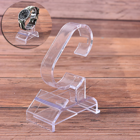 Reloj de pulsera transparente, ligero soporte, caja, enrollador, acrílico, soporte para Exhibidor de relojes, estante, escaparate, herramienta ► Foto 1/6