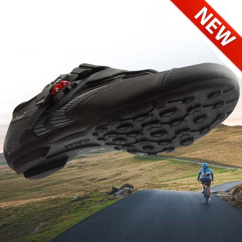 ¡Caliente! Tiebao nuevo sin bloqueo MTB zapatos de bicicleta de carretera hombres mujeres ventilación ciclismo zapatos adecuado para ciclismo caminar suela de goma ► Foto 1/6