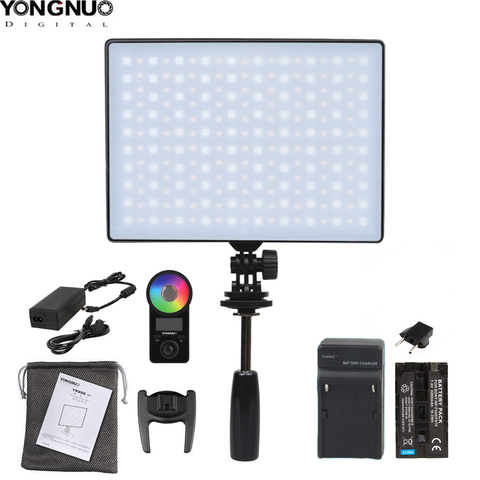 YONGNUO-luz LED para cámara de vídeo YN300Air II YN-300 Air Pro RGB, opcional con kit de cargador de batería, luz de fotografía y adaptador de CA ► Foto 1/5