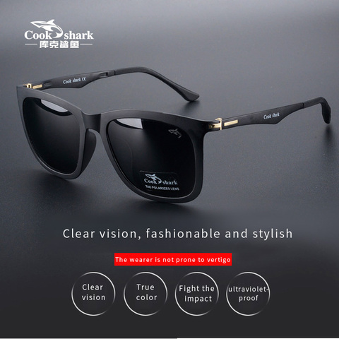 Cookshark-gafas de sol polarizadas para hombre y mujer, gafas conductor para conducir ultraligeras ► Foto 1/5