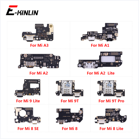 Cargador de carga USB Dock Port con micrófono Flex Cable para XiaoMi Mi 9T Pro 9 8 SE A3 a1 A2 Lite ► Foto 1/6