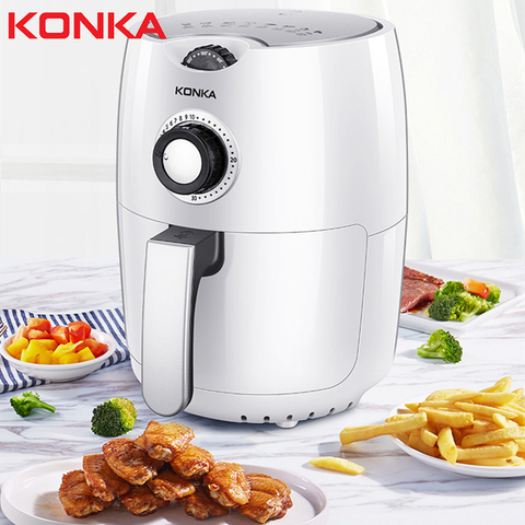 KONKA-freidora de patatas eléctrica inteligente, automática, de capacidad, multifuncional, sin humo y sin aceite Digital ► Foto 1/6