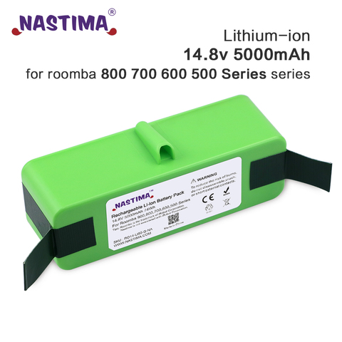 NASTIMA-batería de iones de litio para iRobot Roomba, 14,8 V, 5000mAh, serie 800, 700, 600, 895, 891, 890, 880, 870, 860, 675, 760 ► Foto 1/6