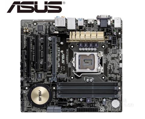 Asus-placa base de escritorio usada, Z97M-PLUS, LGA 1150, DDR3, SATA3, USB3.0 ► Foto 1/3