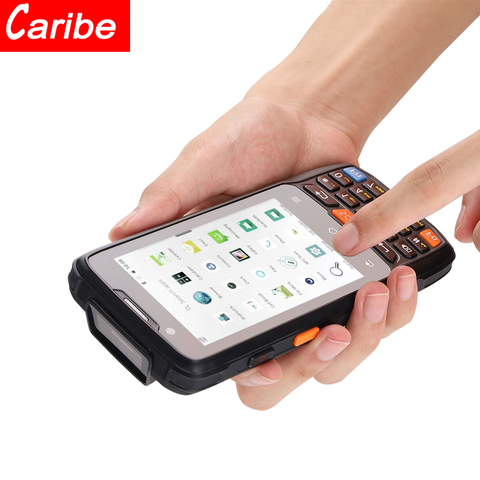 Caribe PL-40L-escáner de código de barras, lector de código de barras Industrial PDA a/Android 1D, Bluetooth, estilo de teléfono inteligente para la colección de datos ► Foto 1/6