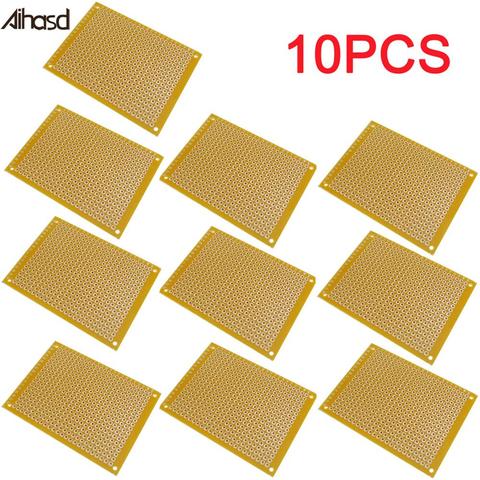 10 unids/lote 5 cm * 7 cm 5*7 cm placa Universal placa Experimental circuito PCB agujero Tabla de pan ► Foto 1/3