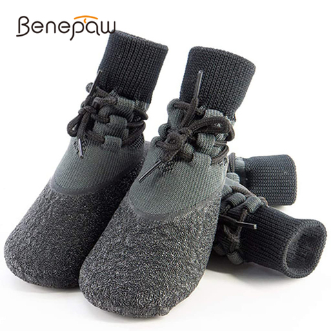 Benepaw-zapatos impermeables antideslizantes para perros, botas cómodas de Anti caída, para mascotas, para exteriores, transpirables, con suela de goma ► Foto 1/6