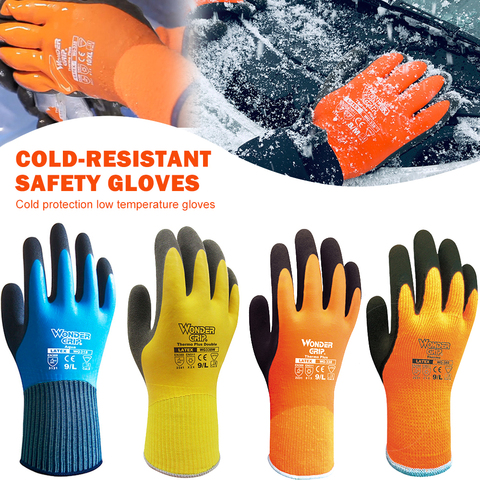 WonderGrip-guantes para trabajar en el jardín, resistentes al frío, de doble capa, con revestimiento de látex, para jardinería ► Foto 1/6