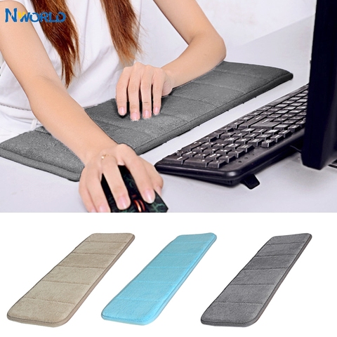 Nworld Ultra algodón teclado almohadilla suave absorbente de sudor Anti-slip ordenador muñeca alfombrilla para codos regalo para oficina mesa de escritorio ► Foto 1/6