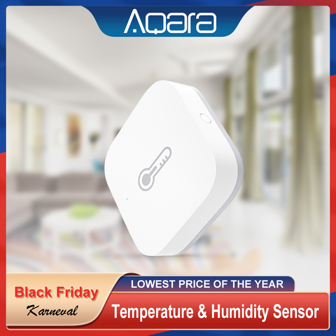 Aqara Zigbee-Sensor de humedad y temperatura inalámbrico, para Smart Kit de casa, termómetro, higrómetro, Sensor de humedad y temperatura Mijia ► Foto 1/6