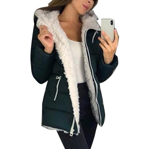 Chaqueta lisa con solapa ancha para mujer, prendas de vestir cálidas y sueltas, abrigo estándar, informal, para otoño y primavera ► Foto 1/6