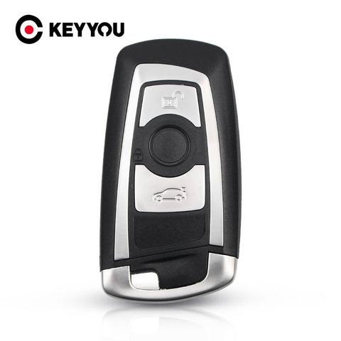 KEYYOU-carcasa de repuesto para llave de coche, Protector de llavero de 3 botones para BMW 1 3 5 6 7 Series X3 X4 ► Foto 1/6