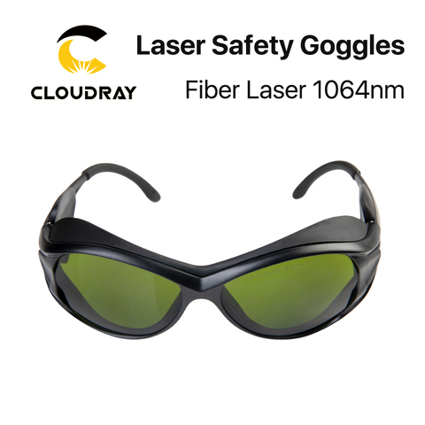 Cloudray-gafas de seguridad láser 1064nm 850-1300nm OD4 + CE, lentes protectoras para fibra láser estilo A ► Foto 1/5