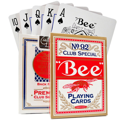 1 cubierta USA Original abeja jugando a las cartas NO.92 Poker Club de magia de juegos Mgaic trucos Accesorios ► Foto 1/6