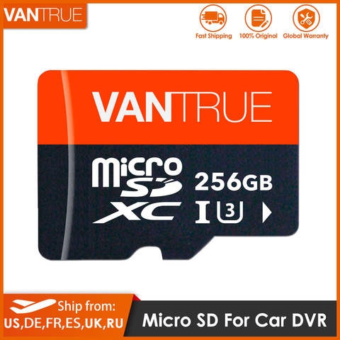 Vantrue-vídeo 4K UHD para coche, 128G, 256G, U3, V30, Clase 10, transferencia de alta velocidad, tarjeta TF, SD, diseño para cámara de salpicadero, navegación GPS ► Foto 1/1