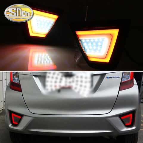 Para Honda Jazz para 2014, 2015, 2016, 2017 Multi-Funciones LED parachoques trasero de luz de freno y luz antiniebla intermitente trasero Luz ► Foto 1/6
