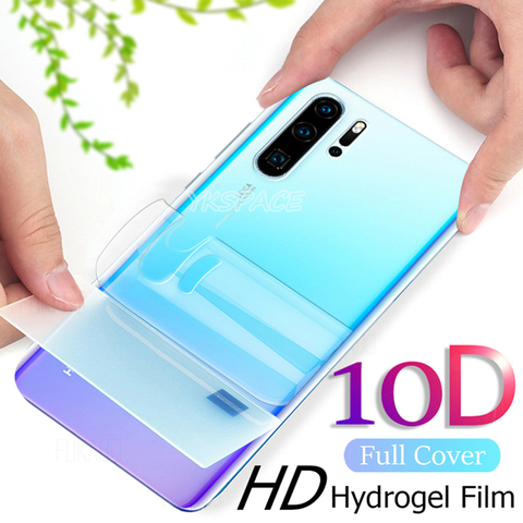 Película de hidrogel 10D para Huawei P20, P30, P40, Mate 20 X 20X, Honor 30 Pro Plus, Protector de pantalla de TPU blando frontal y trasera, 2 uds. ► Foto 1/6