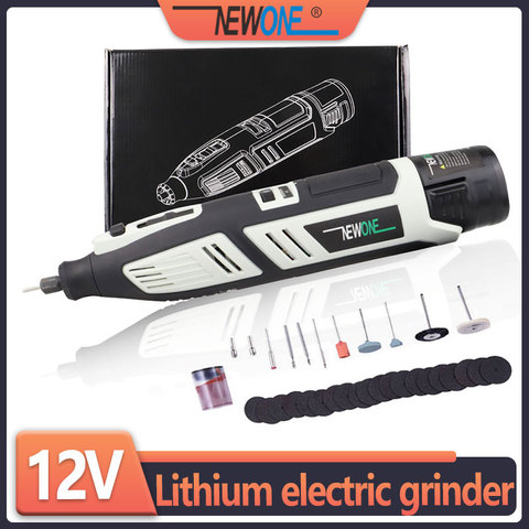 Newone-Kit de herramientas rotativas inalámbricas de iones de litio, 12V, Mini taladro eléctrico con ajuste de seis velocidades, herramienta rotativa Dremel portátil ► Foto 1/6