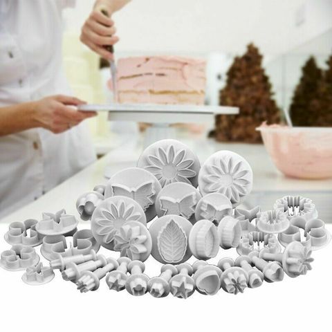 33 unids/set de plástico de la flor utensilios para decoración de tortas con Fondant Sugarcraft cortador de émbolo molde para hornear galletas émbolo de glaseado de Fondant ► Foto 1/6