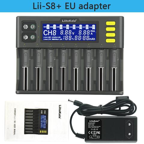 LiitoKala Lii-PD4 inteligente LCD 18650 cargador de batería LCD cargador Li-Ion 18650, 14500, 16340, 26650, 21700, 20700 cargador de batería ► Foto 1/6