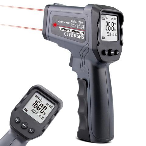 Termómetro infrarrojo Digital pirómetro de mano de-50 ~ 1600 grados, láser sin contacto, pantalla LCD, pistola de temperatura IR ► Foto 1/6
