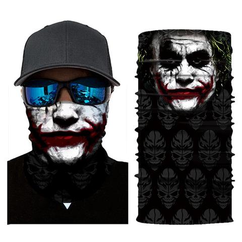 Mascarilla de ciclismo con Calavera, pañoleta de motocicleta para la cabeza, calentador de cuello, máscara para esquiar, JOKER ► Foto 1/6