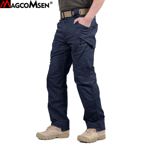 MAGCOMSEN táctico pantalones hombres urbano IX9 militar Rip-stop de combate del ejército pantalones de algodón Multi-bolsillos casuales pantalones de carga QZYD-04-1 ► Foto 1/6