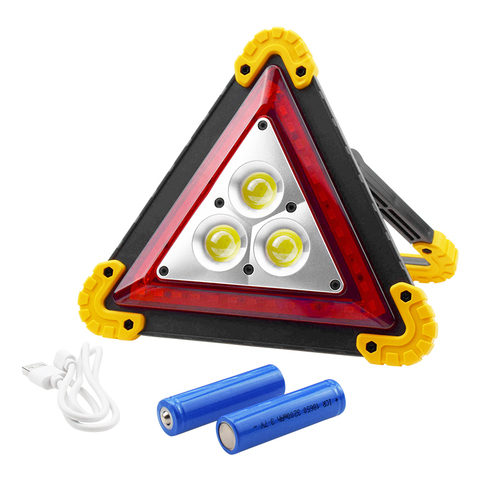 Luz de emergencia Led recargable de 4 modos, triluz triangular de advertencia de emergencia para Rotura de vehículo, Kits de seguridad, accesorios ► Foto 1/6