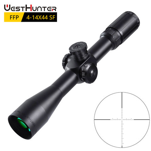 WESTHUNTER plasma 4-14X44 SF miras de caza Primer plano Focal Riflescope de vidrio grabado retícula de largo alcance a la vista se adapta a 308 ► Foto 1/6