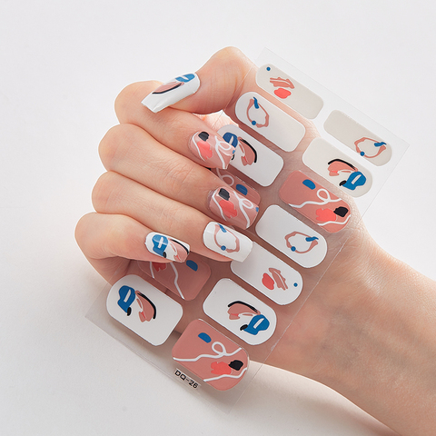 Pegatinas de uñas 0f de cuatro tipos, autoadhesivas, bricolaje, funda completa de uña brillante ► Foto 1/6