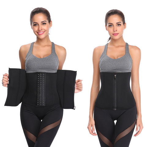 Faja de cintura de entrenamiento Abdominal para mujer, corsé moldeador, ropa interior adelgazante, cinturón quemador de grasa, vendaje de vientre ► Foto 1/6