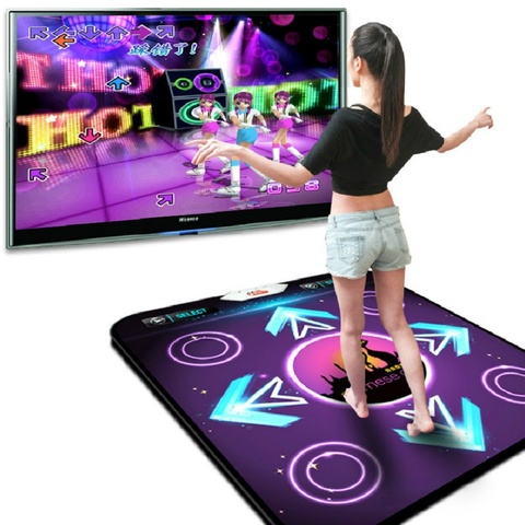 Alfombrilla de baile antideslizante con sensor de movimiento, inalámbrica, huella de pie esteras de juego, Fitness, USB, PC, tapete para baile ► Foto 1/6