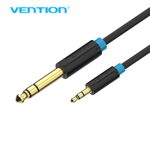 Vention-Cable auxiliar adaptador de 3,5mm a 6,35mm para amplificador mezclador, Cable de Audio macho a macho para guitarra bidireccional 6,5 Jack a 3,5 Jack ► Foto 1/6