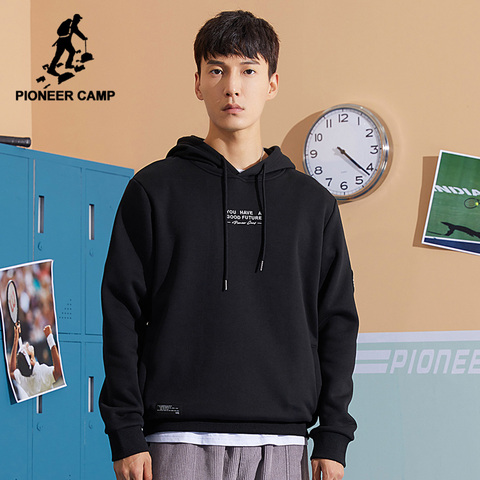 Pioneer Camp-sudaderas con capucha para hombre, ropa informal con letras estampadas, color negro, para primavera, XLS023064, 2022 ► Foto 1/6
